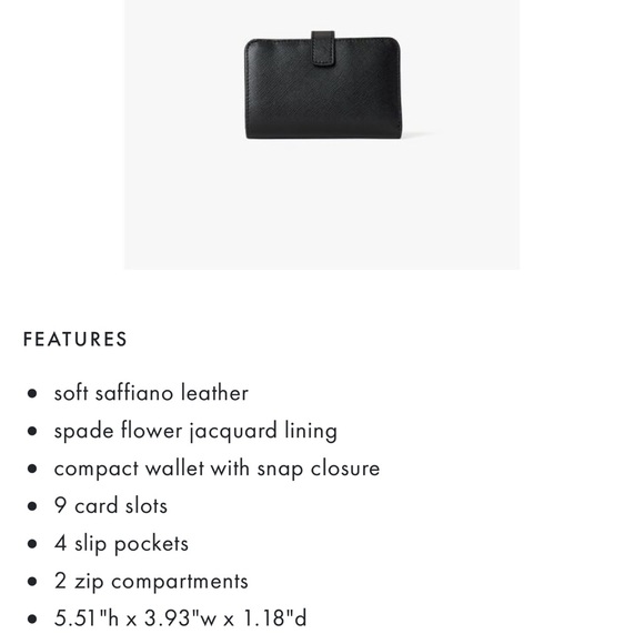 KATE SPADE NEW YORK Spencer Compact Wallet - Picture 7 of 7